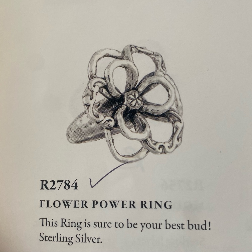 Silpada Flower Power Ring R2784 Size 5